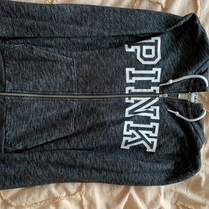 full zip pink jacket